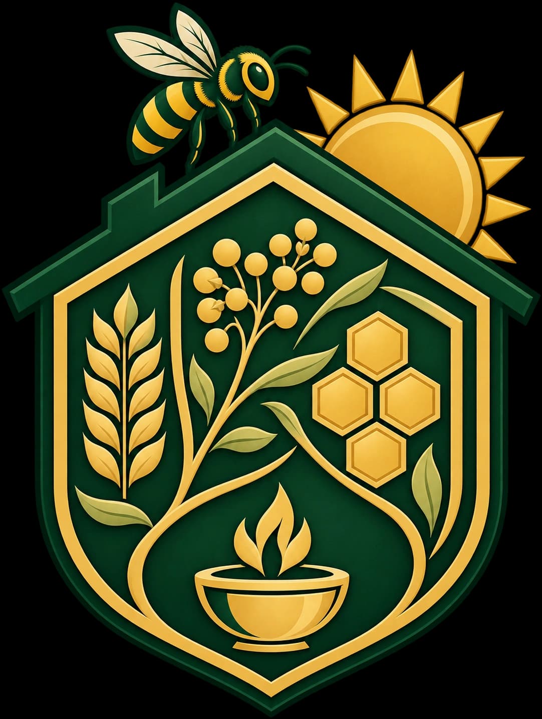 The Organic Hood Official Crest Logo