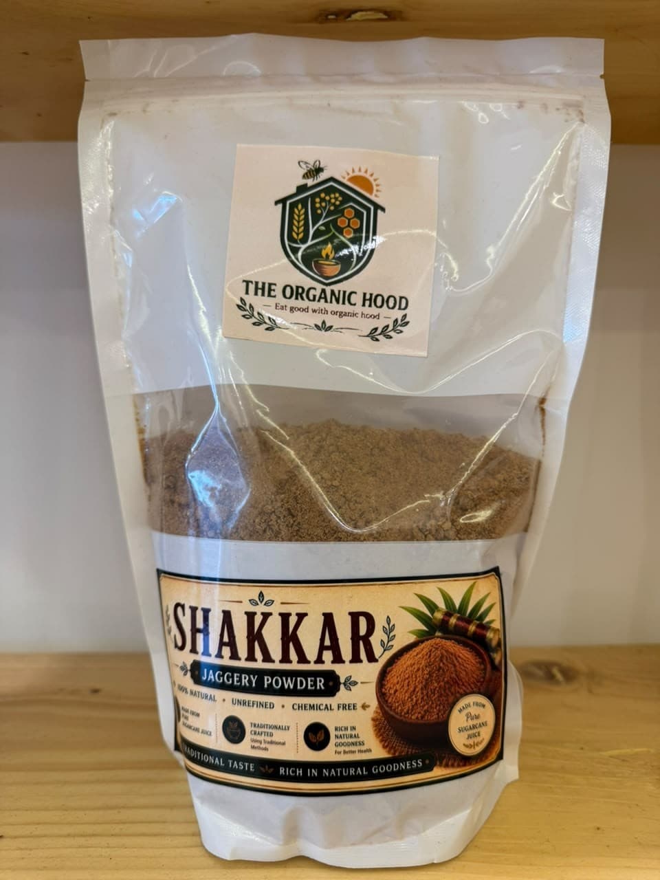 Pure Shakkar Jaggery Powder stand-up pouch
